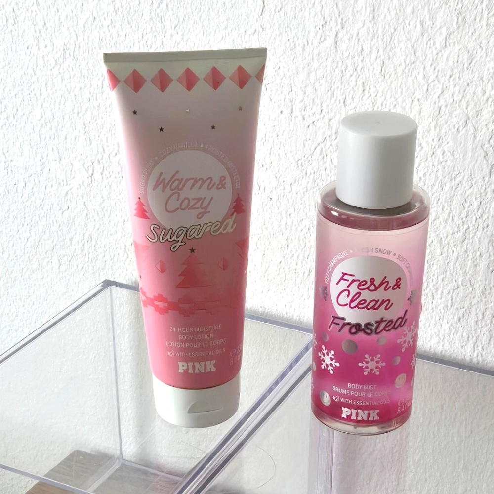 ☆CLEARANCE☆ VS PINK Fresh & Clean Frosted + Warm & Cozy Sugared